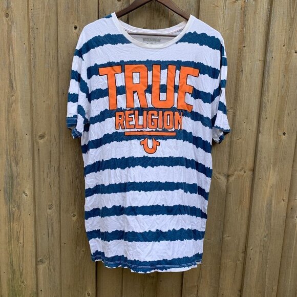 True Religion BIG LOGO T Shirt XXL - Picture 1 of 3